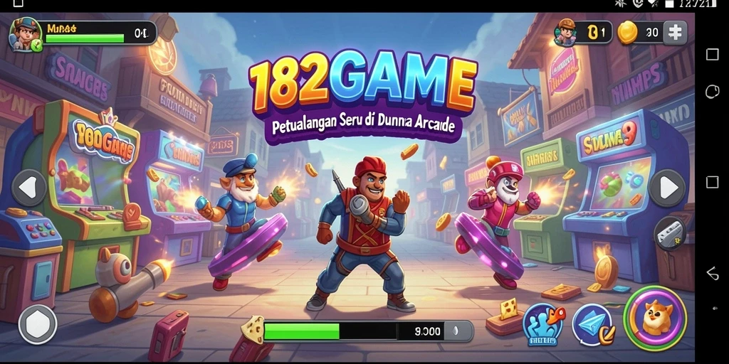 Tampilan seru gameplay 182GAME dalam genre Arcade.