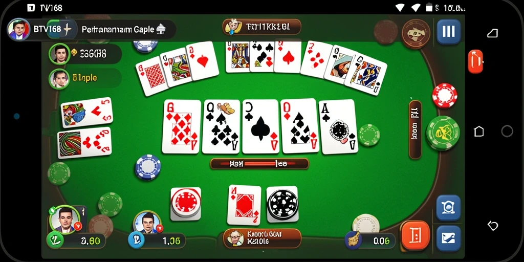 Tampilan gameplay BTV168 yang seru dan menantang dalam permainan Gaple.