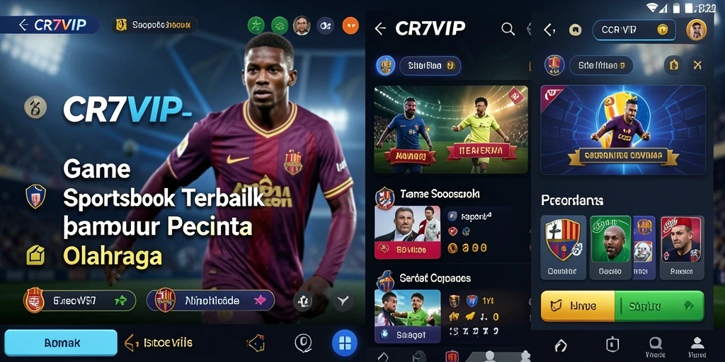 Tampilan antarmuka CR7VIP yang menarik saat melakukan taruhan olahraga.