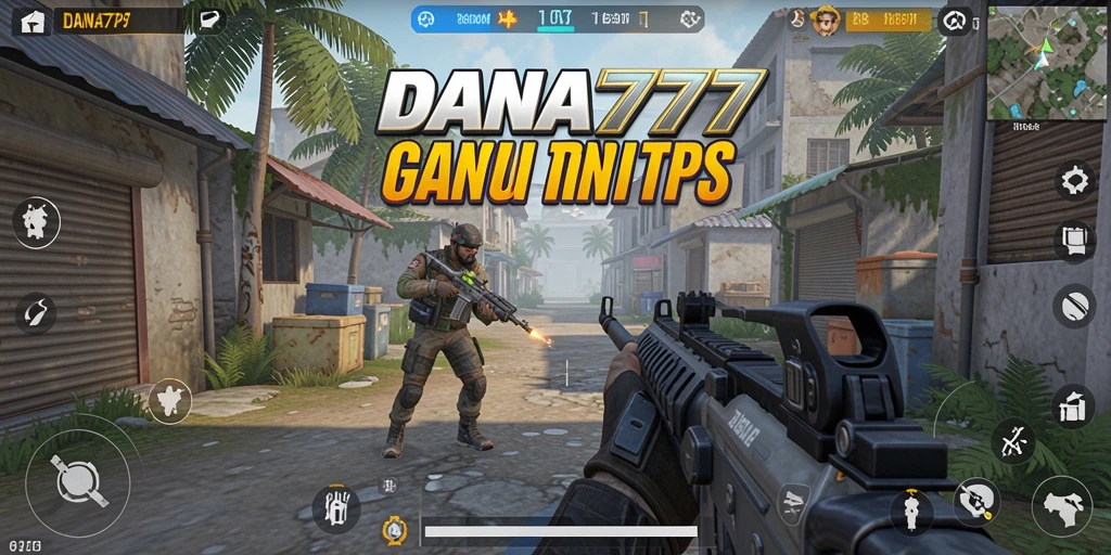 Screenshot dari gameplay DANA777 penuh aksi TPS.