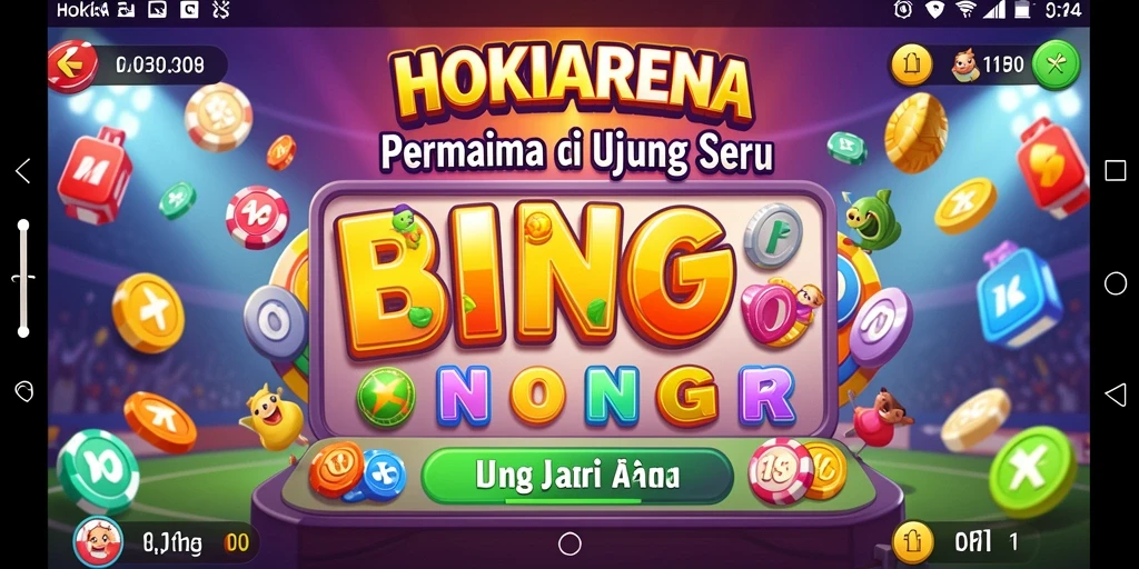 Screenshot HOKIARENA menampilkan gameplay Bingo yang seru dan interaktif.