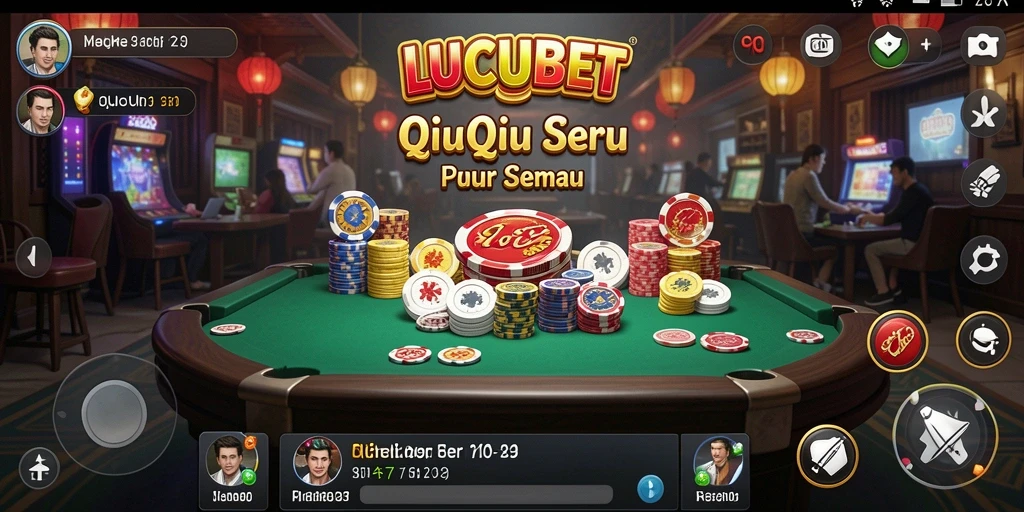 Tampilan seru gameplay QiuQiu di LUCUBET.