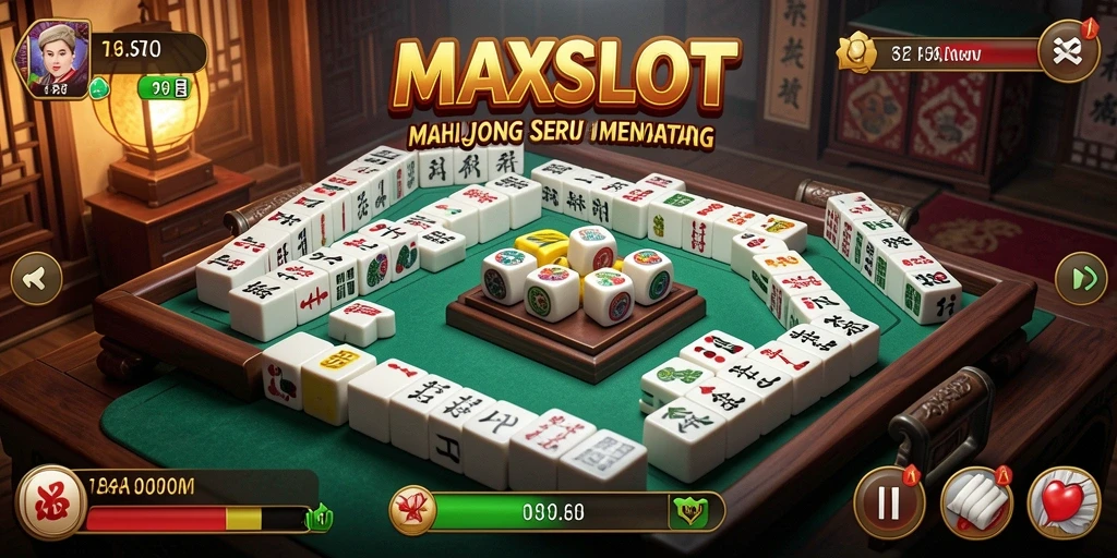 Screenshot MAXSLOT yang menampilkan aksi gameplay Mahjong yang seru.