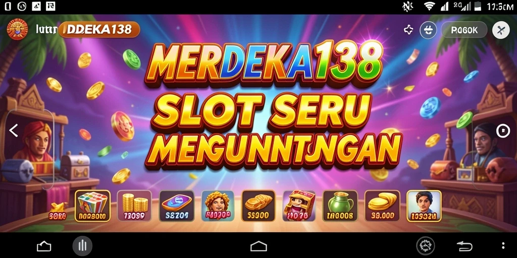 Tampilan menarik dari gameplay Slot MERDEKA138 yang memikat.