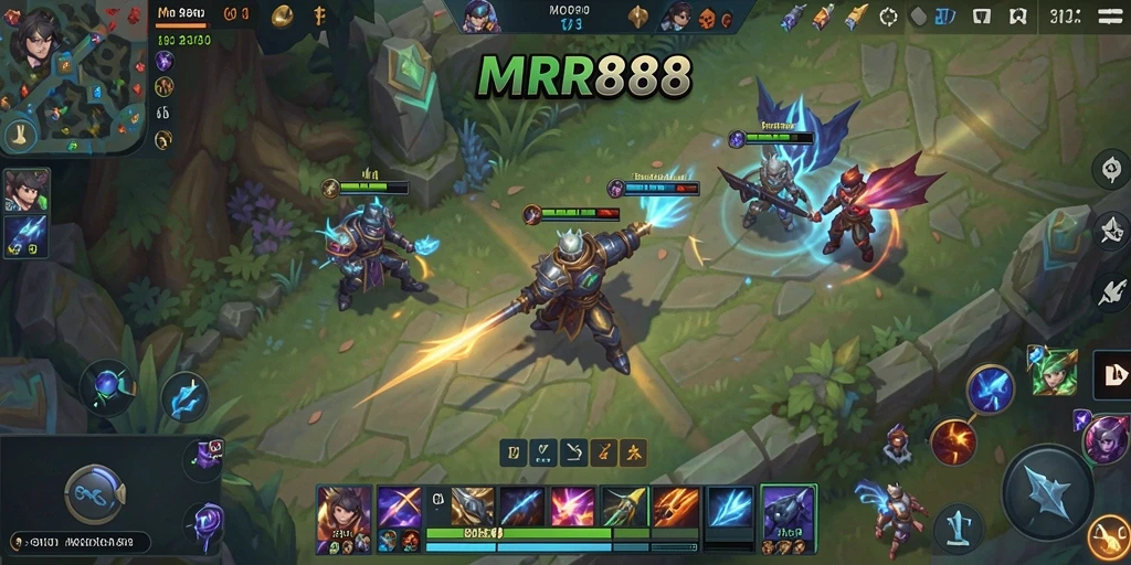 Gambaran menarik dari gameplay MOBA di MR888.