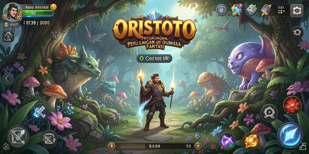 Screenshot utama menunjukkan aksi seru dalam gameplay petualangan.