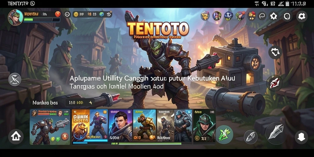 Tampilan antarmuka TENTOTO yang user-friendly dan fungsional.