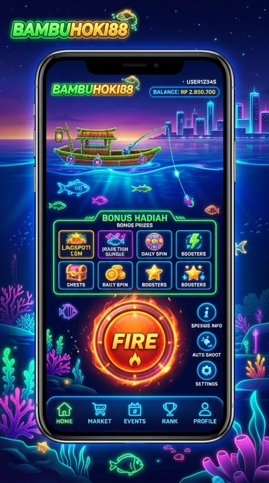 Screenshot fitur unggulan dalam aplikasi bambuhoki88.